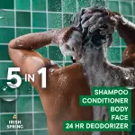 Irish Spring 5 in 1 Shampoo, Conditioner, Body, Face, 24hr Deodorizer