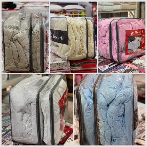 6-piece Duvet with 2 pillowcases, 2 cushion covers, 1 Bedsheet and 1 Quilt