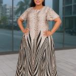 Short sleeved long dresses