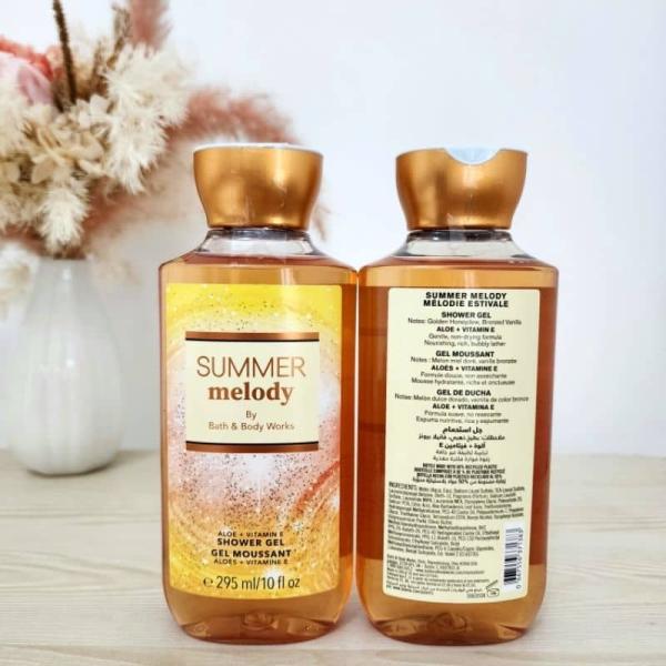Summer Melody by Bath & Body works Aloe with Vitamin E shower gel