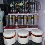 Coffee, Tea and Sugar Bowl set of 3 (white and bronze)