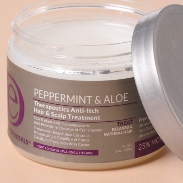 Design Essentials peppermint & Aloe Therapeutics Anti Itch hair and scalp treatment