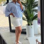 Women's cotton shirt available in different colors