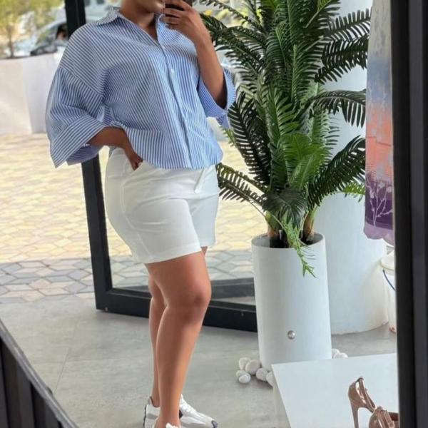 Women's cotton shirt available in different colors